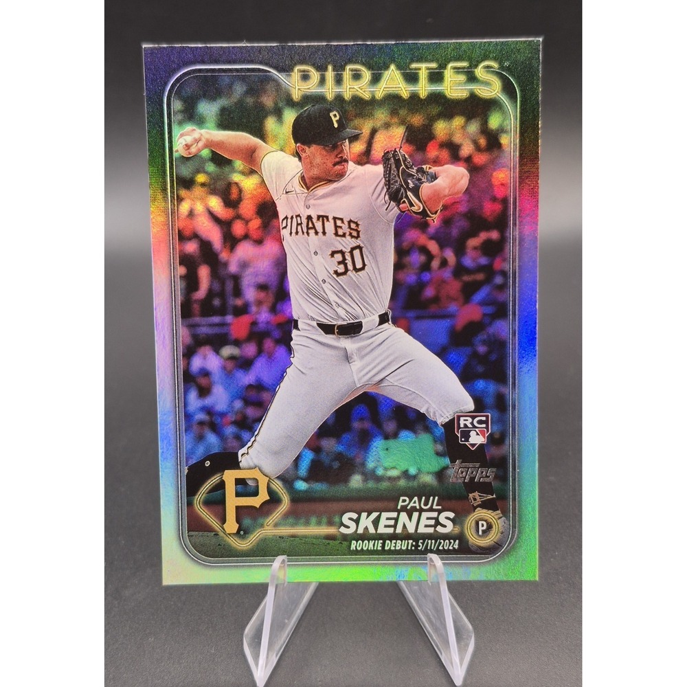 2024 Topps Update Paul Skenes #US288 Rookie Debut Rainbow Foil (RC) Pirates